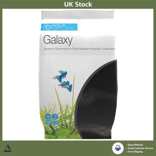 Sparkling black aquarium - sparkling, sand