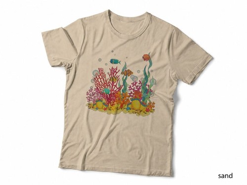 Watercolor coral reef - coral,