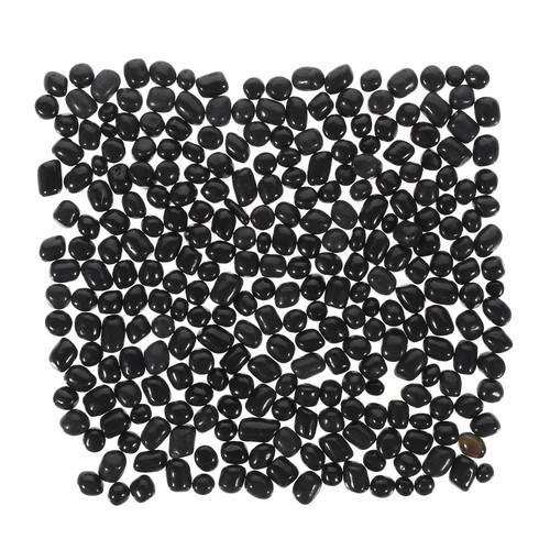 Durable black glass pebbles - durable,